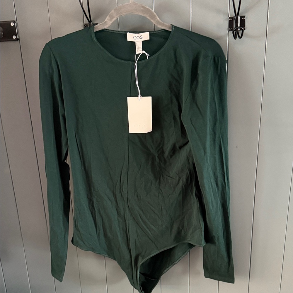 COS Forest Green Long Sleeve Bodysuit